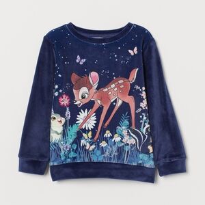 Disney x H&M Velvet Bambi Sweater 6-8Y Sweatshirt